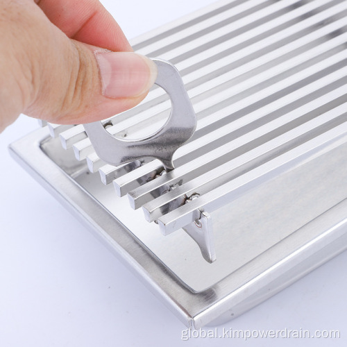 Custom Stainless Steel Floor Drains 30CM bathroom channel shower floor drain strainer Supplier